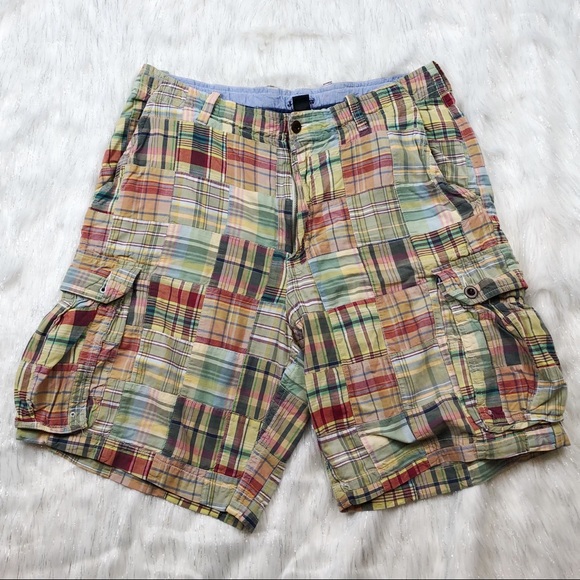 J. Crew Other - J. Crew Men’s Madras Plaid Cargo Shorts